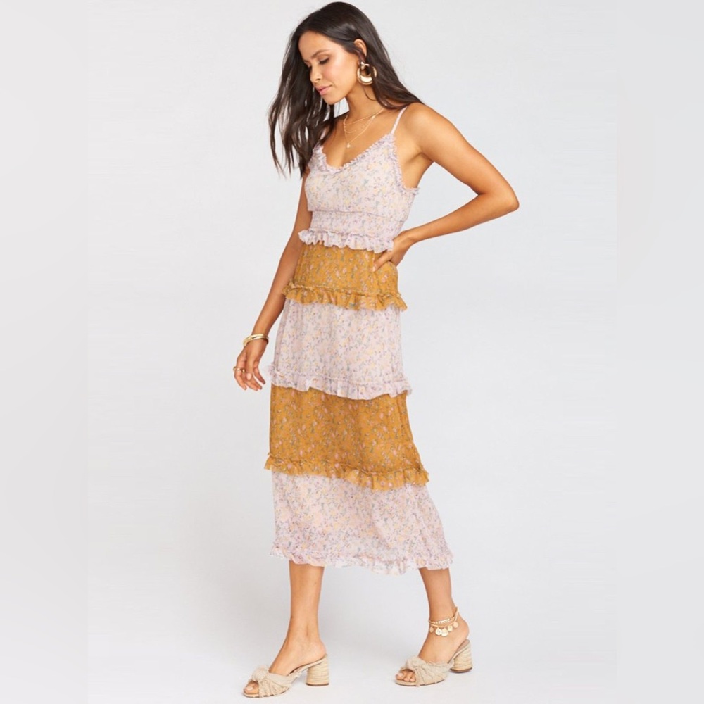 Show Me Your Mumu Emira Maxi Dress Itsy Ditsy Floral - Medium